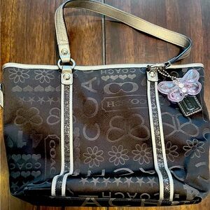 Coach Butterly Handbag Black